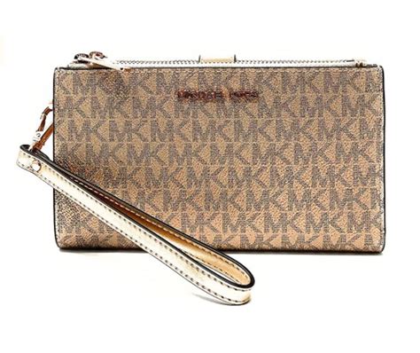 michael kors jet ste large wristlet|Jet Set Travel Large KORS Logo Wristlet .